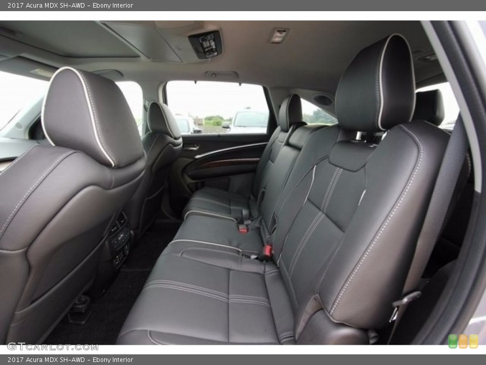 Ebony Interior Rear Seat for the 2017 Acura MDX SH-AWD #117525169