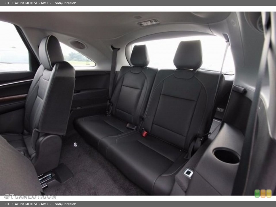 Ebony Interior Rear Seat for the 2017 Acura MDX SH-AWD #117525187