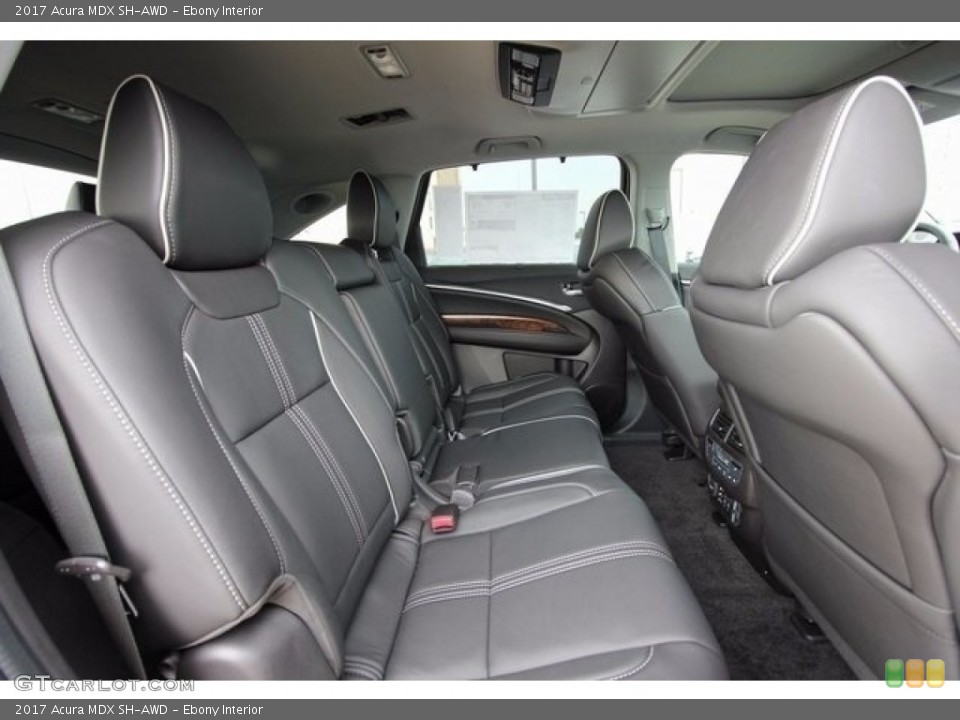 Ebony Interior Rear Seat for the 2017 Acura MDX SH-AWD #117525238