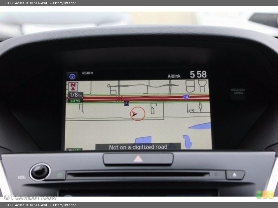 Ebony Interior Navigation for the 2017 Acura MDX SH-AWD #117525346