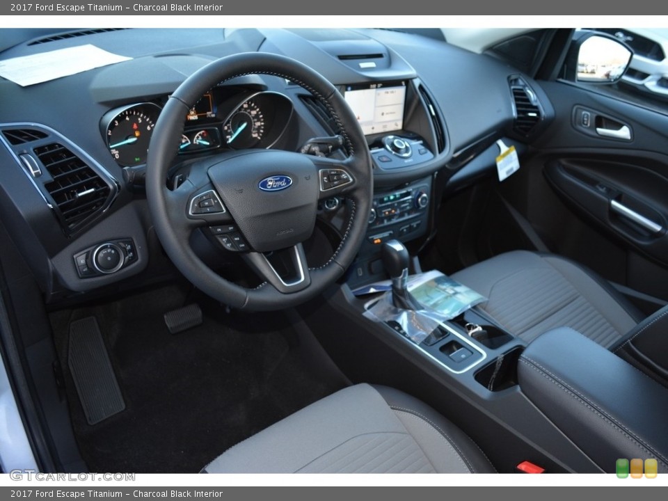 Charcoal Black Interior Front Seat for the 2017 Ford Escape Titanium #117526981