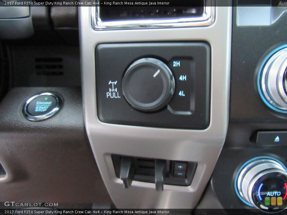King Ranch Mesa Antique Java Interior Controls for the 2017 Ford F350 Super Duty King Ranch Crew Cab 4x4 #117531001