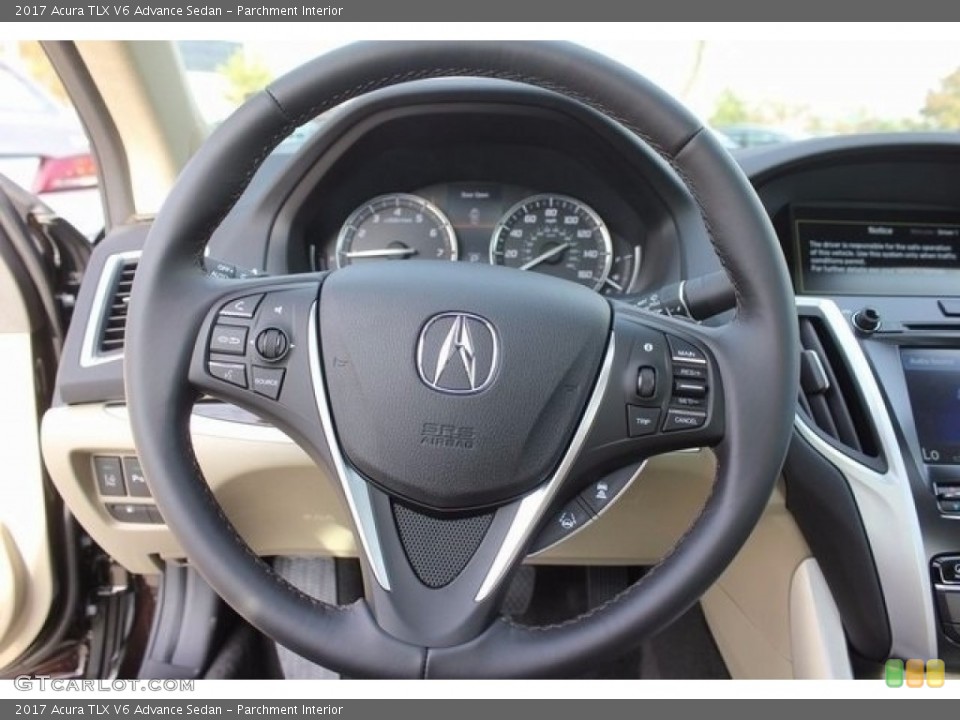 Parchment Interior Steering Wheel for the 2017 Acura TLX V6 Advance Sedan #117531346