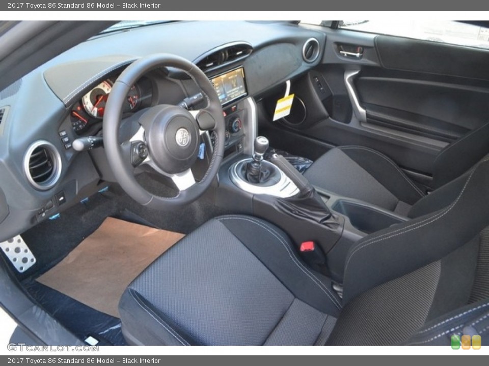 Black Interior Front Seat for the 2017 Toyota 86  #117534086