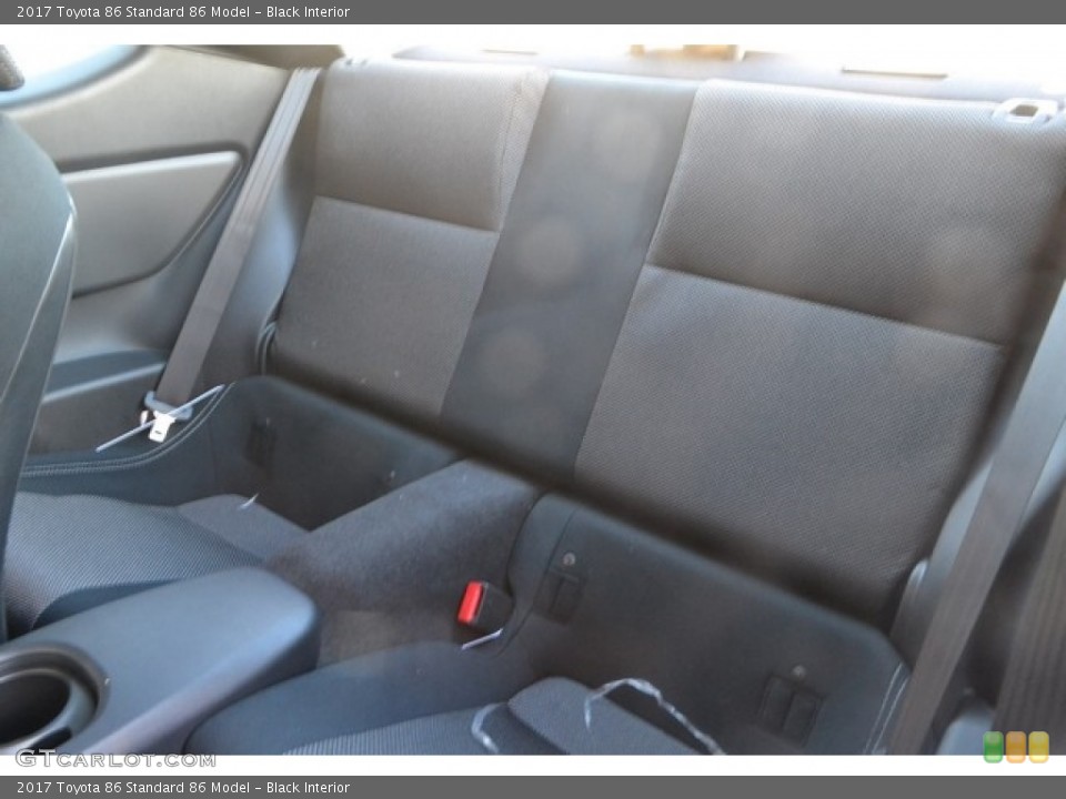 Black Interior Rear Seat for the 2017 Toyota 86  #117534131
