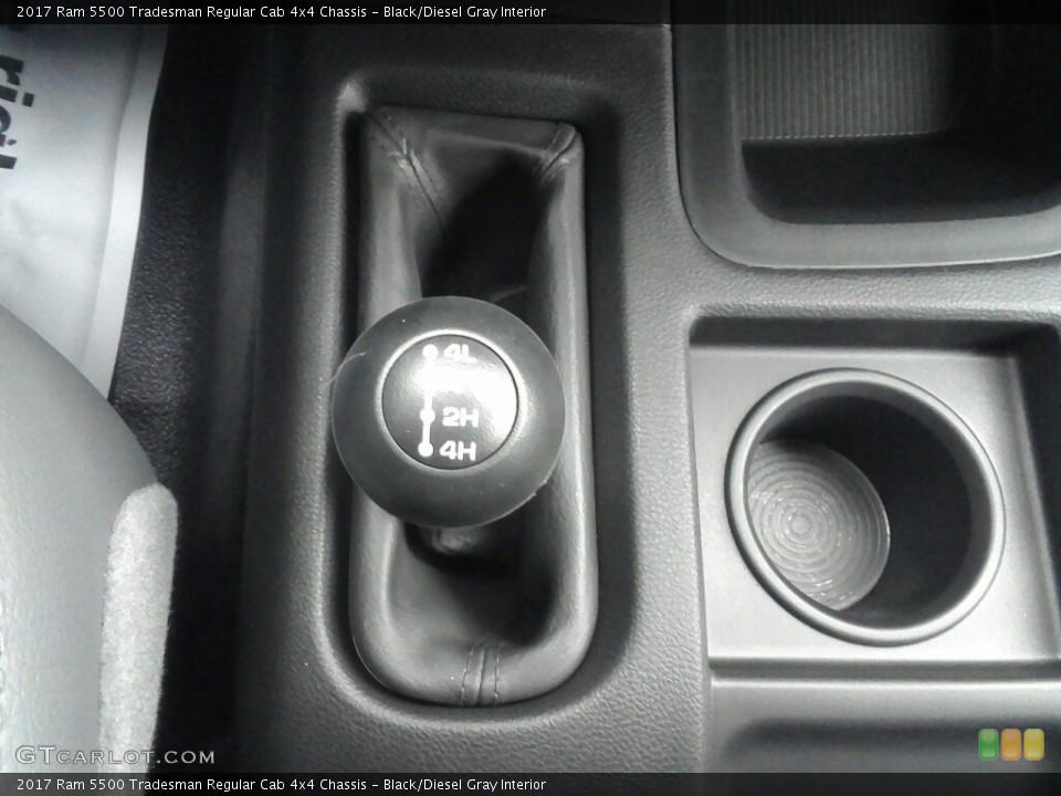 Black/Diesel Gray Interior Transmission for the 2017 Ram 5500 Tradesman Regular Cab 4x4 Chassis #117540944