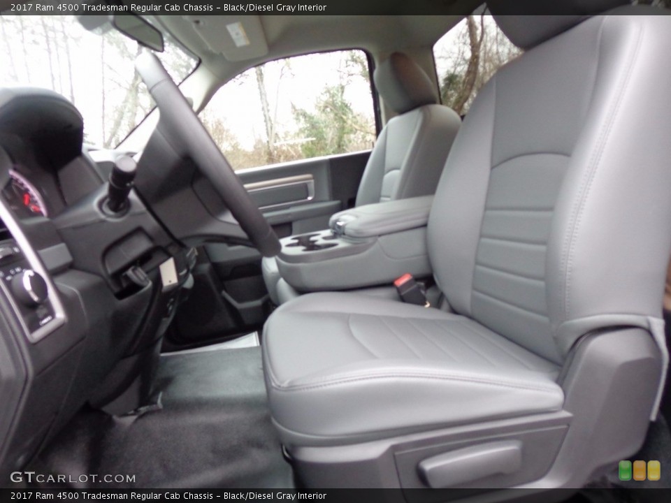 Black/Diesel Gray Interior Front Seat for the 2017 Ram 4500 Tradesman Regular Cab Chassis #117541262