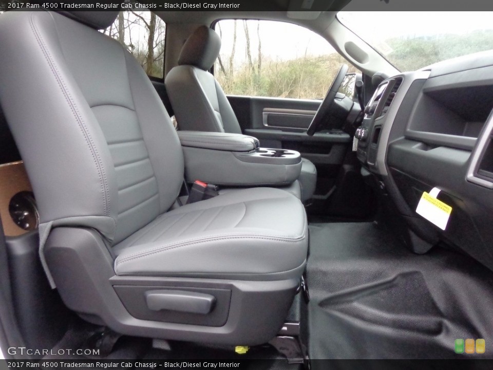Black/Diesel Gray Interior Front Seat for the 2017 Ram 4500 Tradesman Regular Cab Chassis #117541421