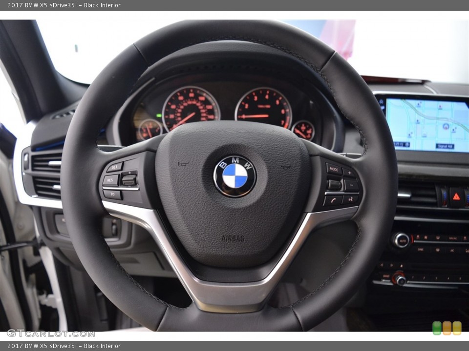 Black Interior Steering Wheel for the 2017 BMW X5 sDrive35i #117544193
