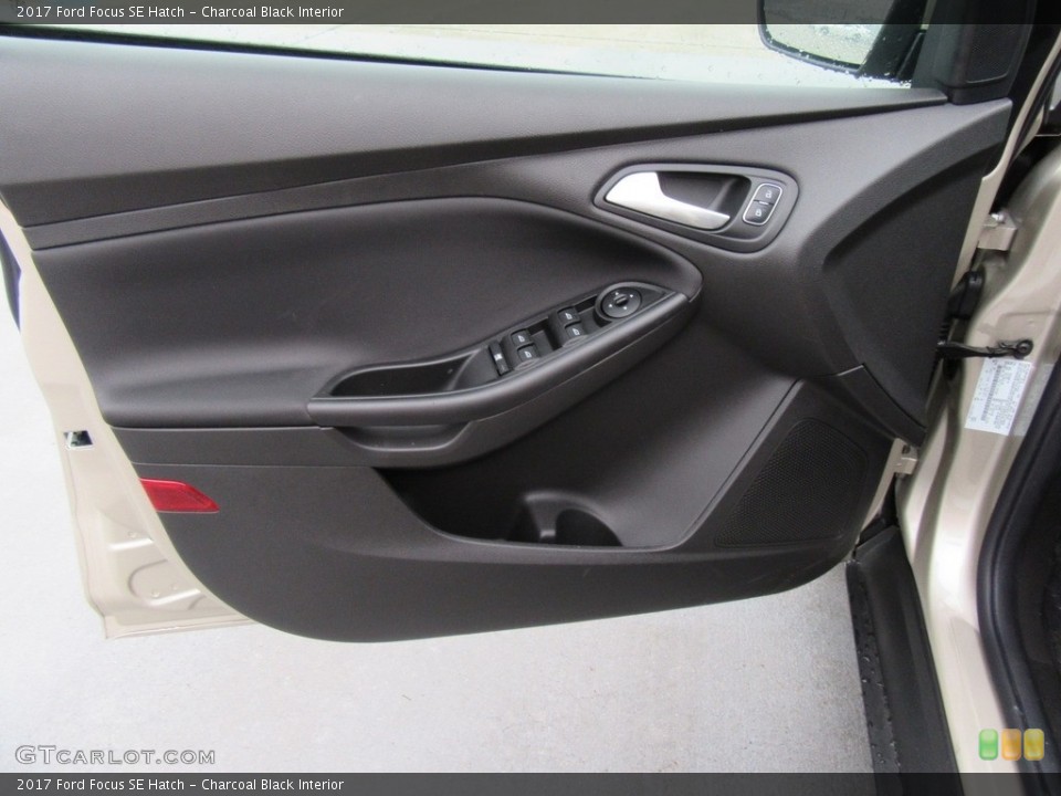 Charcoal Black Interior Door Panel for the 2017 Ford Focus SE Hatch #117546671