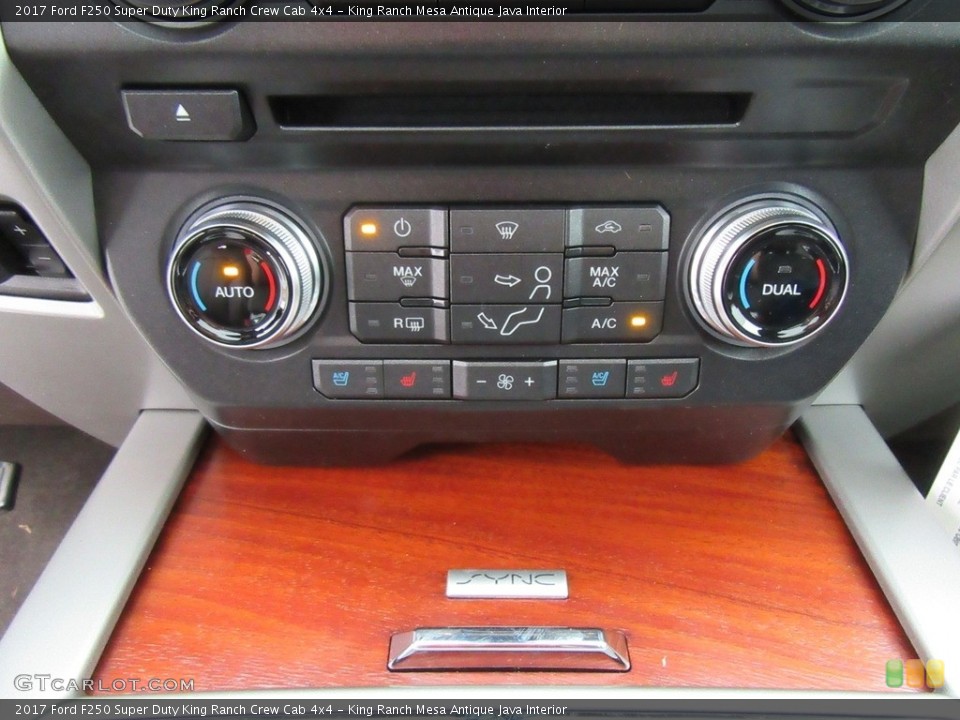 King Ranch Mesa Antique Java Interior Controls for the 2017 Ford F250 Super Duty King Ranch Crew Cab 4x4 #117548921