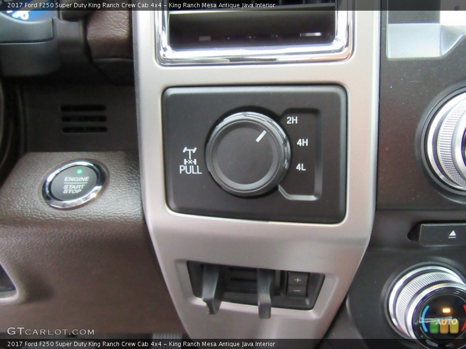 King Ranch Mesa Antique Java Interior Controls for the 2017 Ford F250 Super Duty King Ranch Crew Cab 4x4 #117548927