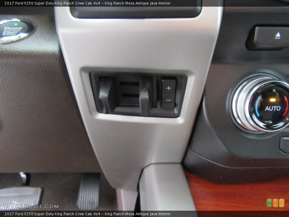 King Ranch Mesa Antique Java Interior Controls for the 2017 Ford F250 Super Duty King Ranch Crew Cab 4x4 #117548936