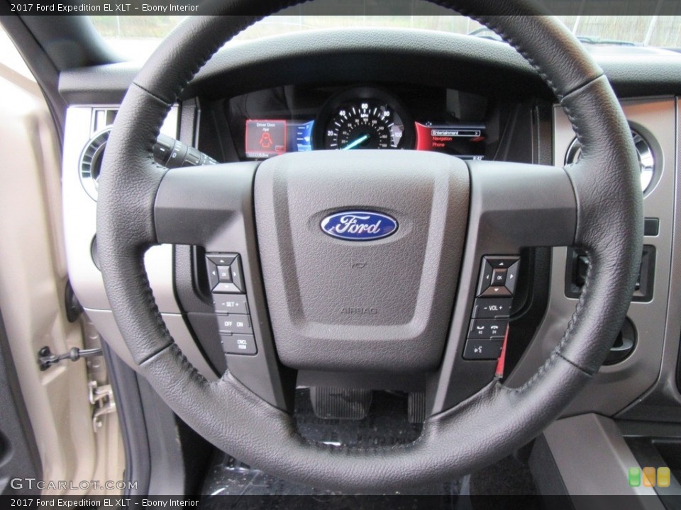 Ebony Interior Steering Wheel for the 2017 Ford Expedition EL XLT #117549236