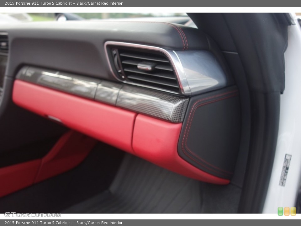Black/Garnet Red Interior Dashboard for the 2015 Porsche 911 Turbo S Cabriolet #117562883