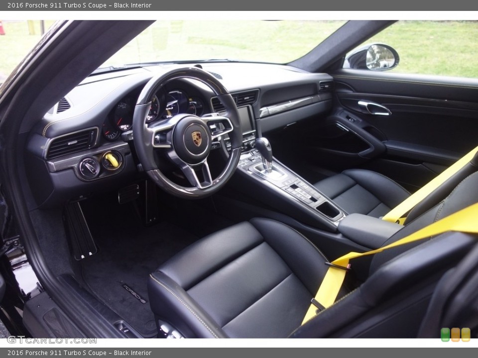 Black Interior Photo for the 2016 Porsche 911 Turbo S Coupe #117563330