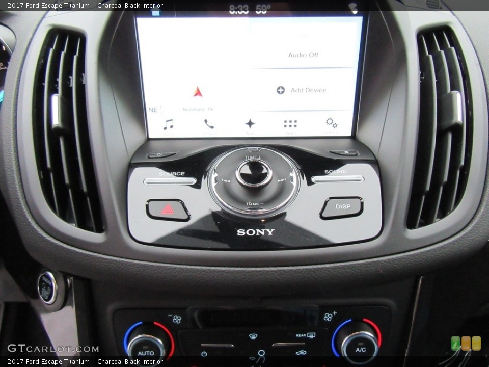 Charcoal Black Interior Controls for the 2017 Ford Escape Titanium #117565355