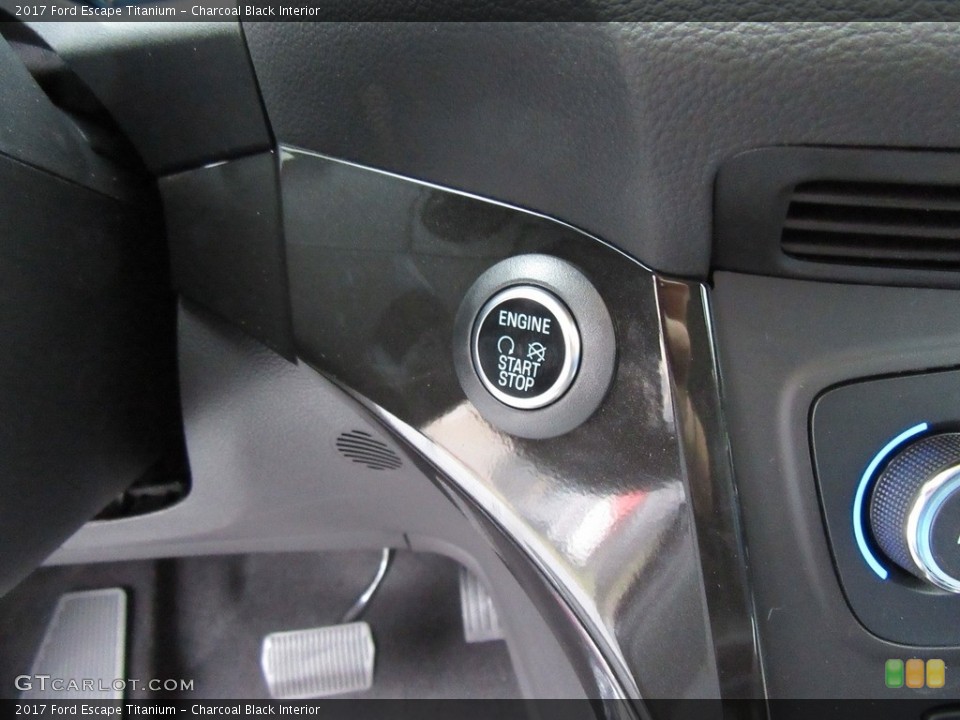 Charcoal Black Interior Controls for the 2017 Ford Escape Titanium #117565421