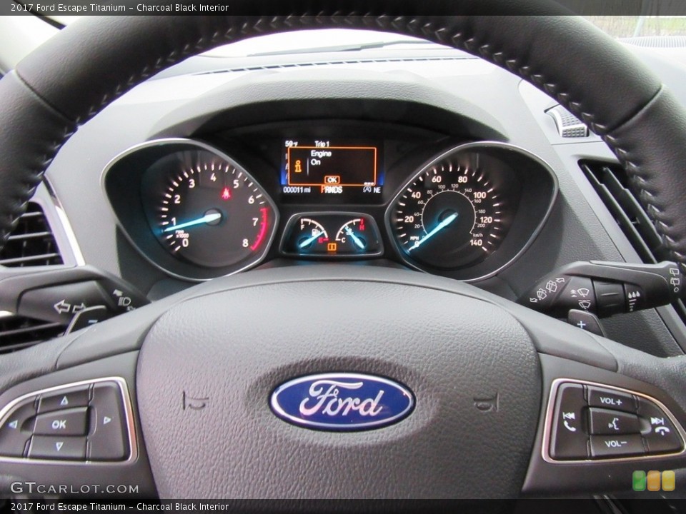 Charcoal Black Interior Controls for the 2017 Ford Escape Titanium #117565463