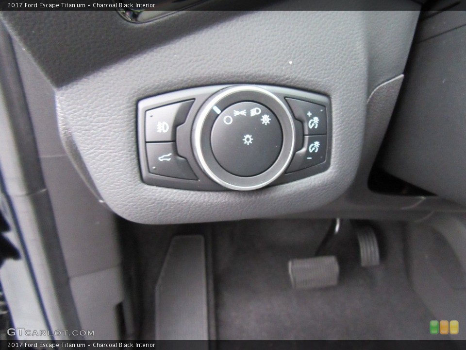 Charcoal Black Interior Controls for the 2017 Ford Escape Titanium #117565481
