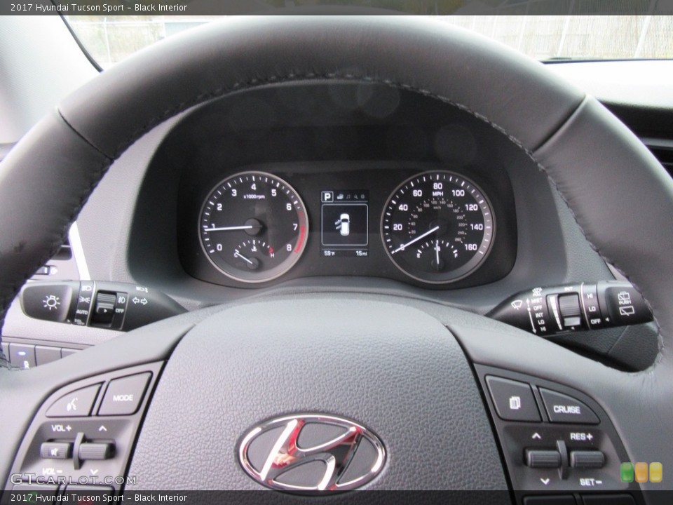 Black Interior Gauges for the 2017 Hyundai Tucson Sport #117566885