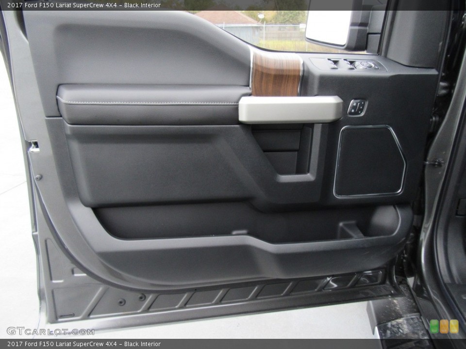 Black Interior Door Panel for the 2017 Ford F150 Lariat SuperCrew 4X4 #117568594