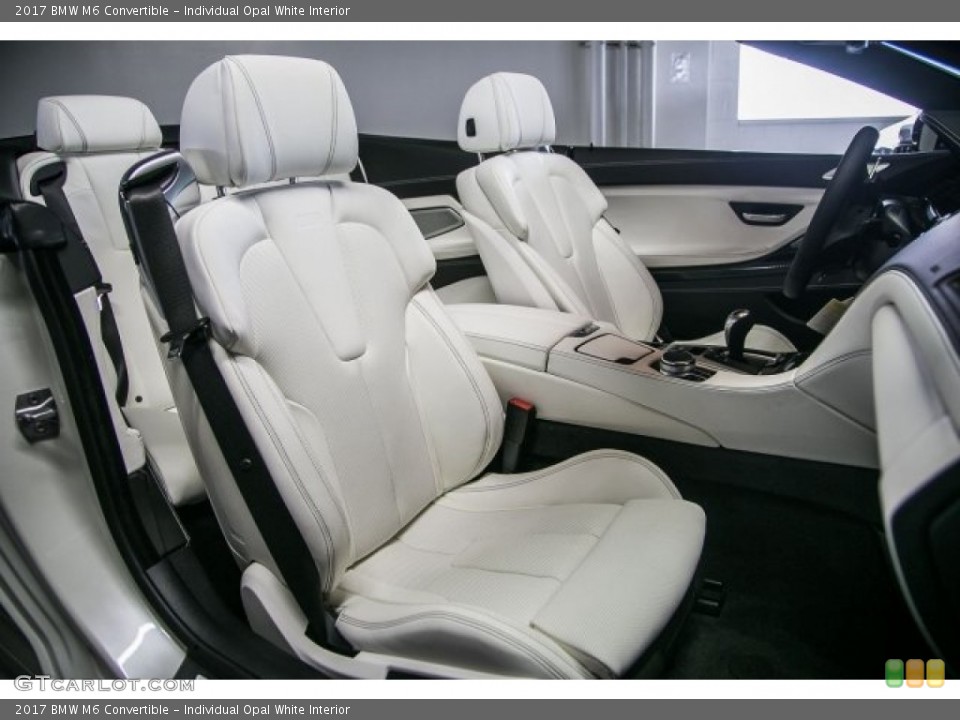 Individual Opal White 2017 BMW M6 Interiors