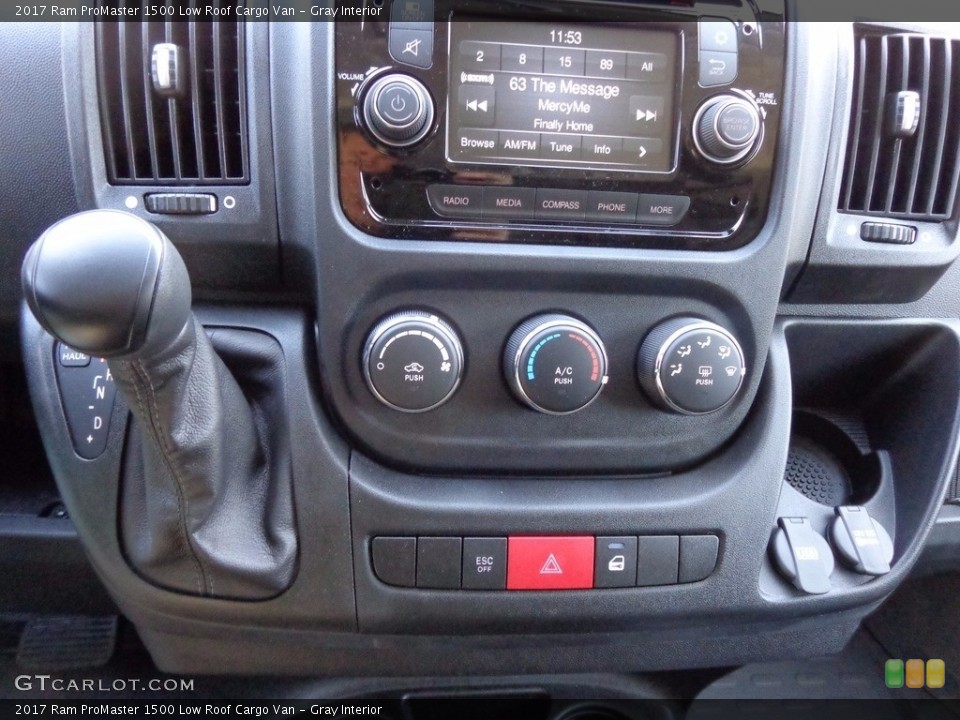 Gray Interior Controls for the 2017 Ram ProMaster 1500 Low Roof Cargo Van #117576692