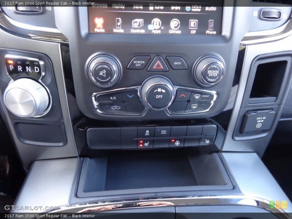 Black Interior Controls for the 2017 Ram 1500 Sport Regular Cab #117577505