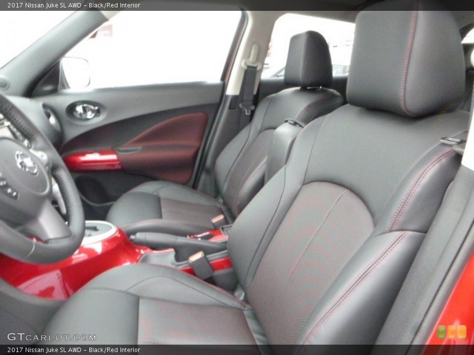 Black/Red 2017 Nissan Juke Interiors