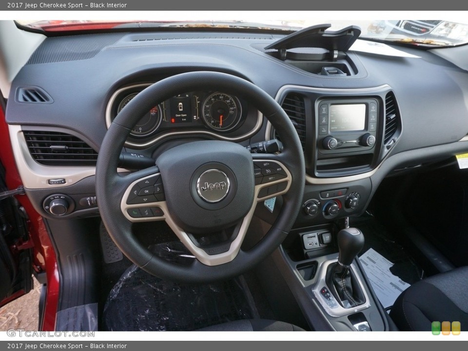 Black Interior Photo for the 2017 Jeep Cherokee Sport #117614100