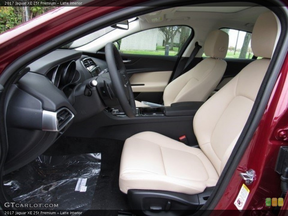 Latte Interior Front Seat for the 2017 Jaguar XE 25t Premium #117614892