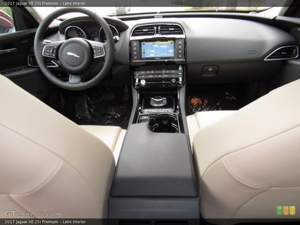Latte Interior Dashboard for the 2017 Jaguar XE 25t Premium #117614928