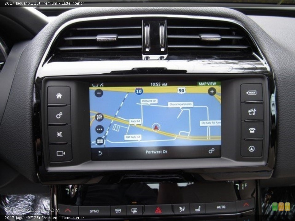 Latte Interior Navigation for the 2017 Jaguar XE 25t Premium #117615069