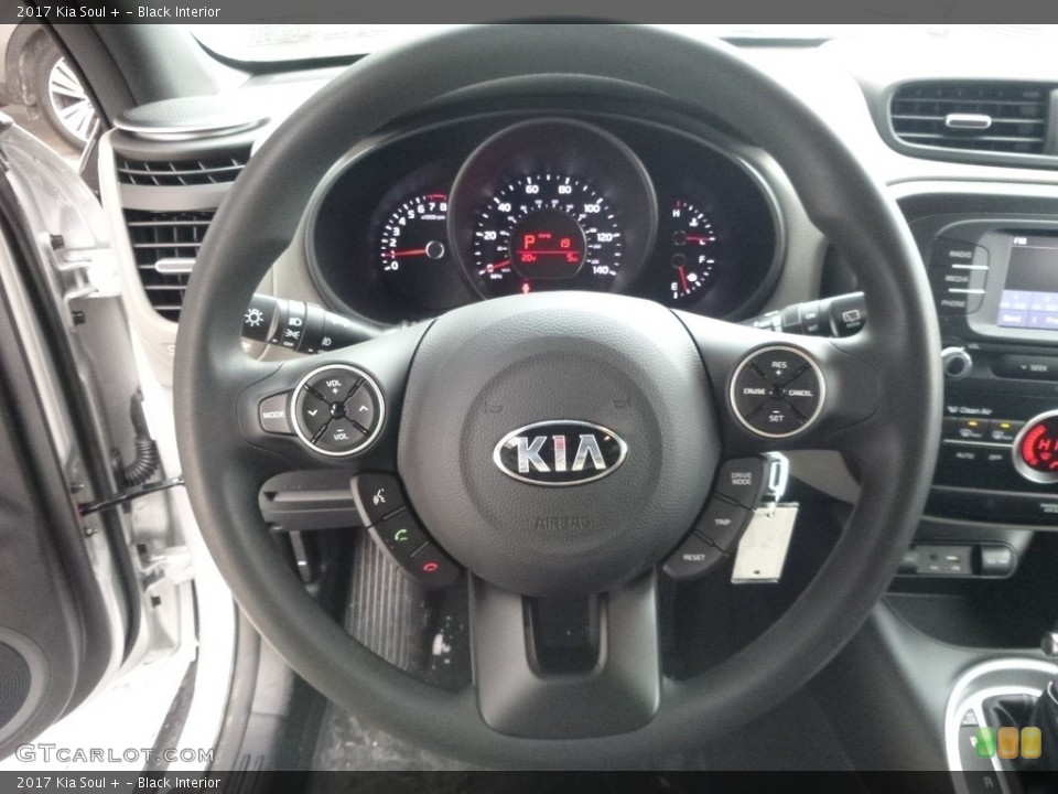 Black Interior Steering Wheel for the 2017 Kia Soul + #117615411