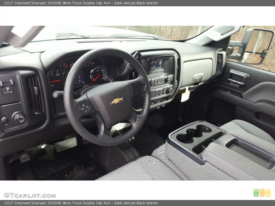 Dark Ash/Jet Black Interior Photo for the 2017 Chevrolet Silverado 3500HD Work Truck Double Cab 4x4 #117623178
