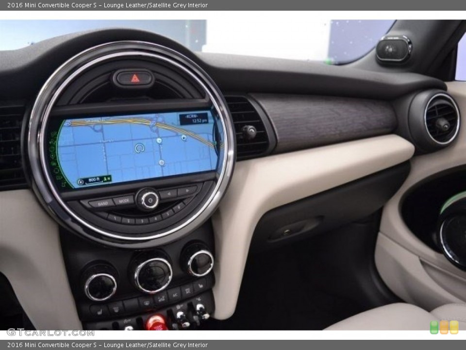 Lounge Leather/Satellite Grey Interior Navigation for the 2016 Mini Convertible Cooper S #117623970