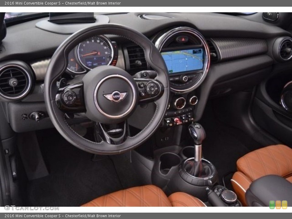 Chesterfield/Malt Brown Interior Dashboard for the 2016 Mini Convertible Cooper S #117624360