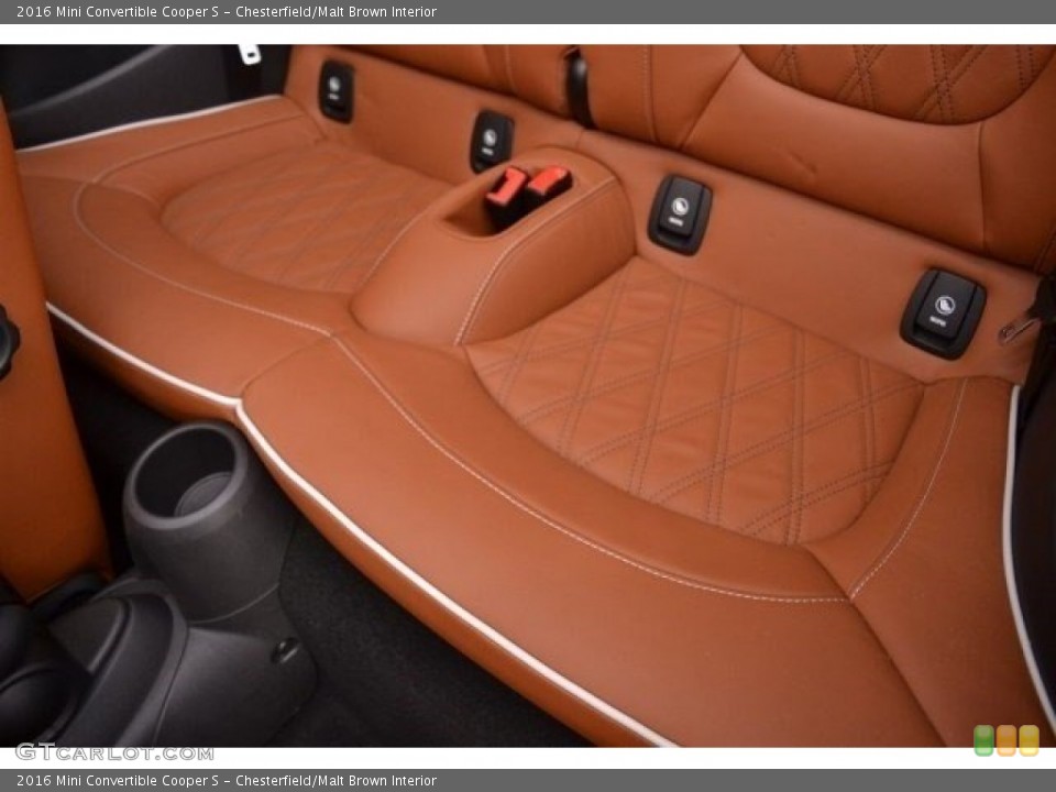 Chesterfield/Malt Brown Interior Rear Seat for the 2016 Mini Convertible Cooper S #117624426