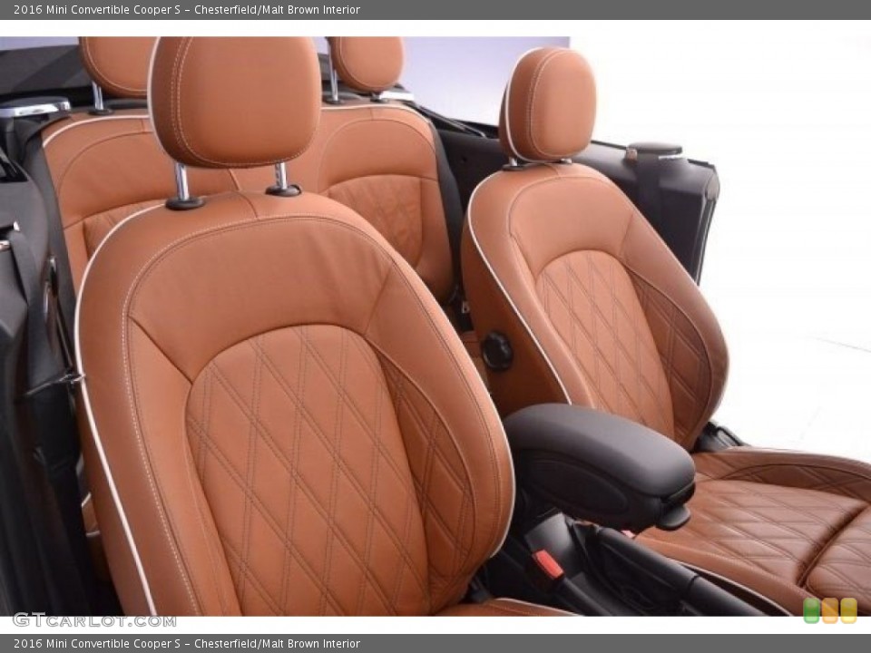Chesterfield/Malt Brown Interior Front Seat for the 2016 Mini Convertible Cooper S #117624489