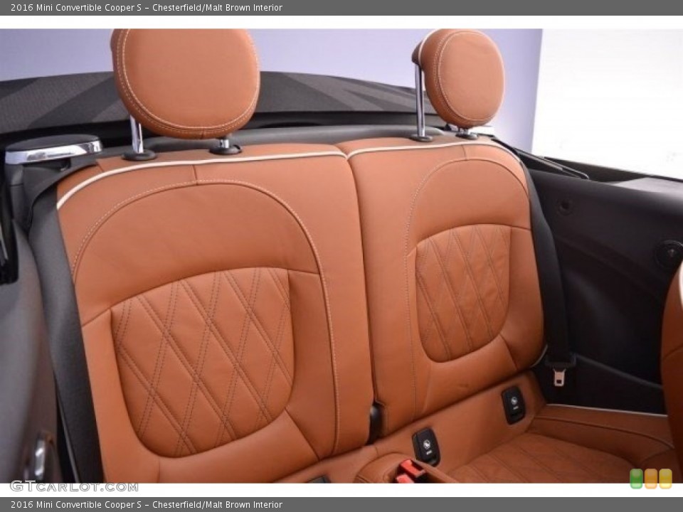 Chesterfield/Malt Brown Interior Rear Seat for the 2016 Mini Convertible Cooper S #117624537
