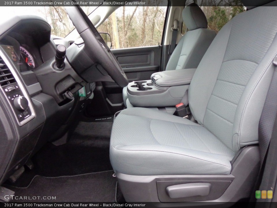 Black/Diesel Gray Interior Front Seat for the 2017 Ram 3500 Tradesman Crew Cab Dual Rear Wheel #117653643