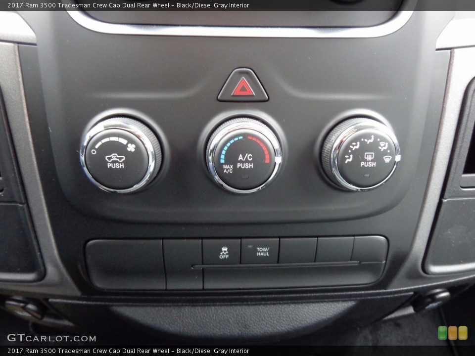 Black/Diesel Gray Interior Controls for the 2017 Ram 3500 Tradesman Crew Cab Dual Rear Wheel #117653700