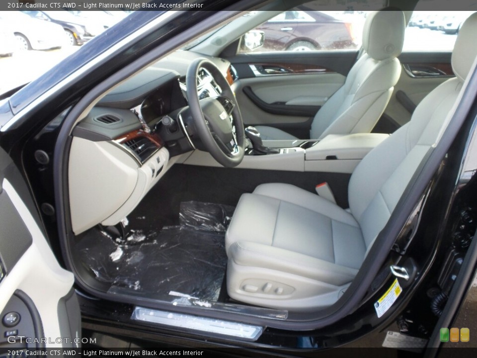 Light Platinum w/Jet Black Accents Interior Photo for the 2017 Cadillac CTS AWD #117655632