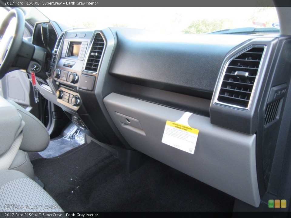 Earth Gray Interior Dashboard for the 2017 Ford F150 XLT SuperCrew #117656088