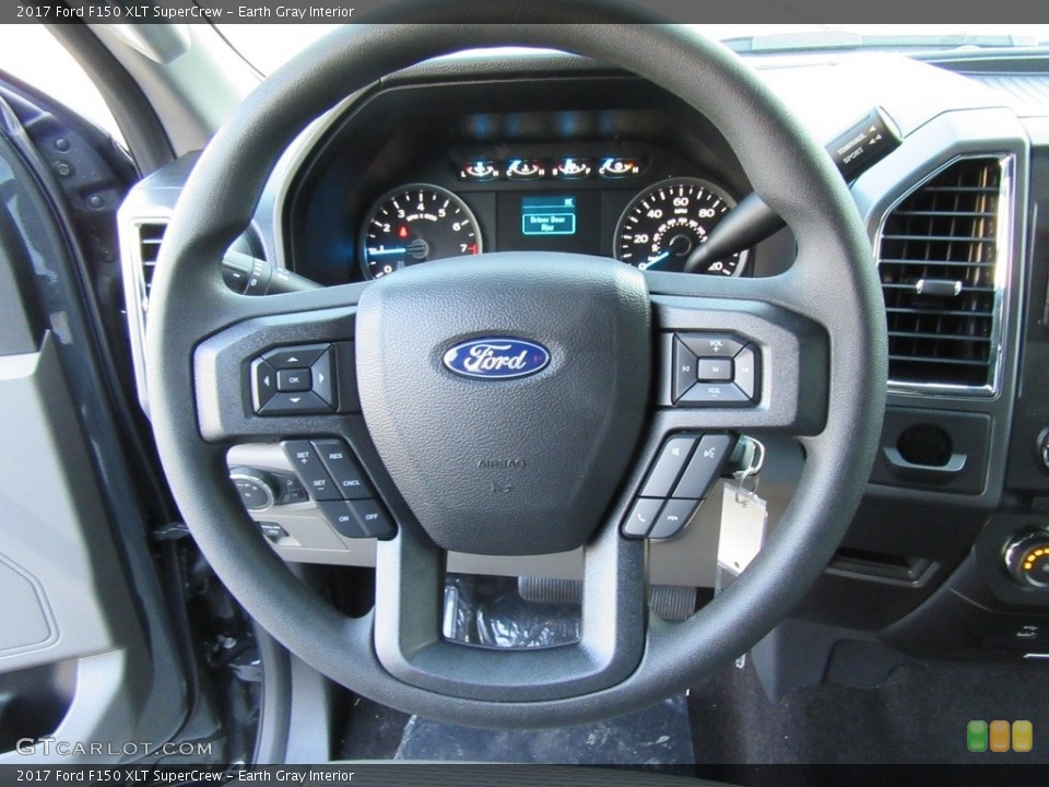 Earth Gray Interior Steering Wheel for the 2017 Ford F150 XLT SuperCrew #117656406