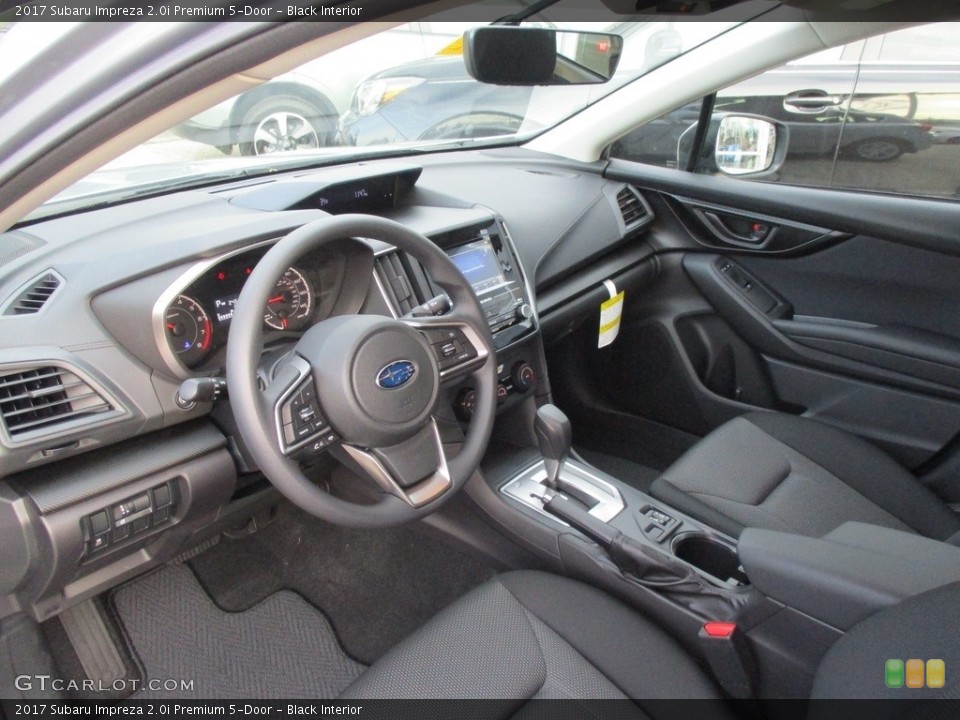 Black Interior Photo for the 2017 Subaru Impreza 2.0i Premium 5-Door #117657354