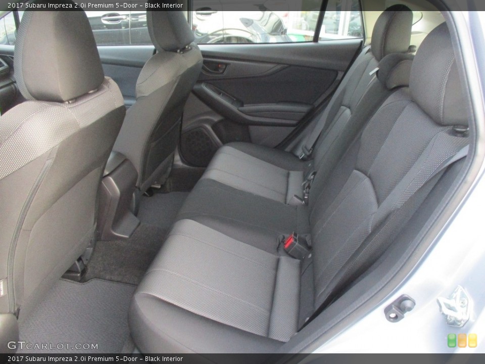 Black Interior Rear Seat for the 2017 Subaru Impreza 2.0i Premium 5-Door #117657399
