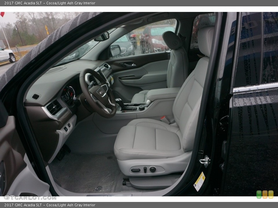 Cocoa/Light Ash Gray Interior Front Seat for the 2017 GMC Acadia SLT #117662568