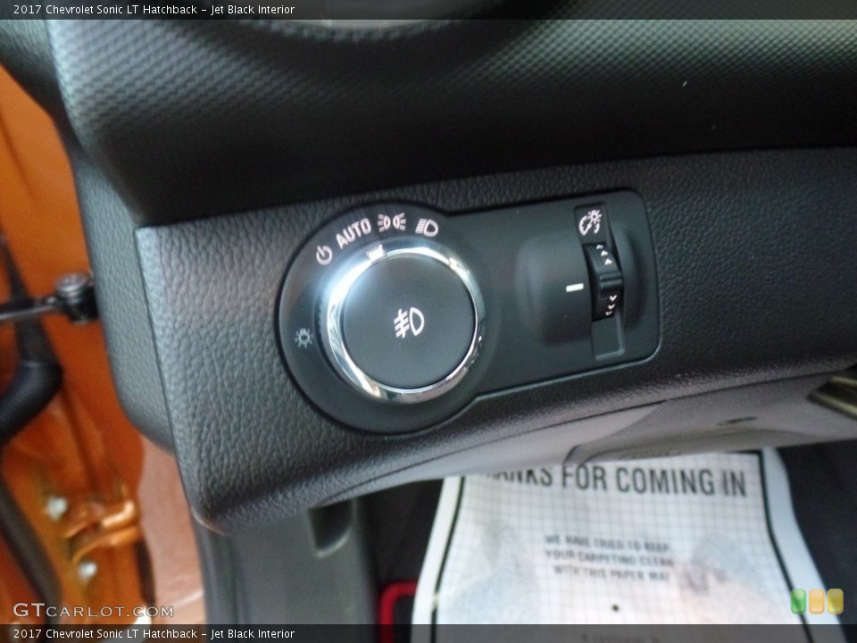 Jet Black Interior Controls for the 2017 Chevrolet Sonic LT Hatchback #117675798